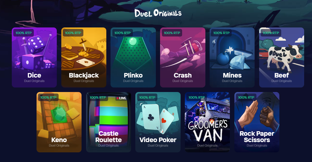 What makes Duel Casino Originals different